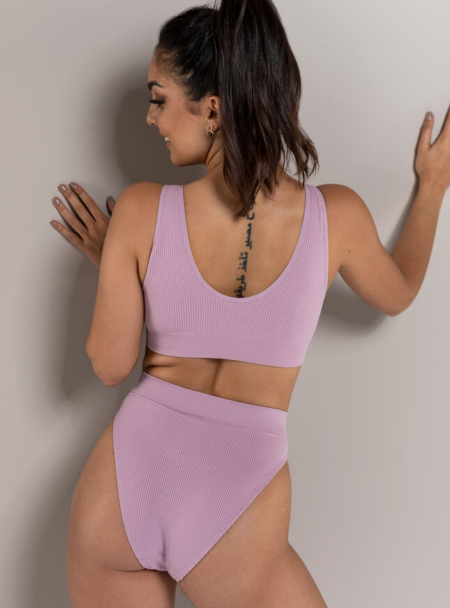 Ribbed seamless lounge briefs