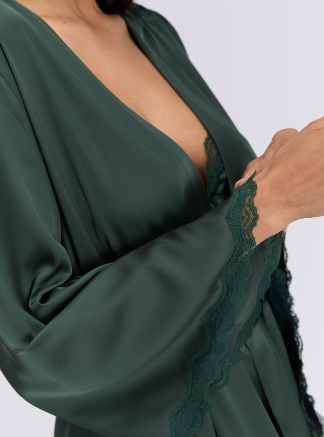 Kaya satin short robe