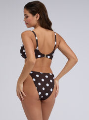 Ibiza polka dot plunge bikini top