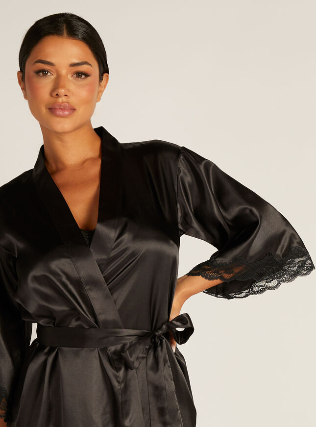 Amelia satin midi robe