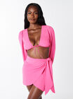 Wrap tie skirt