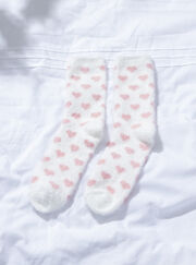Heart cosy sock