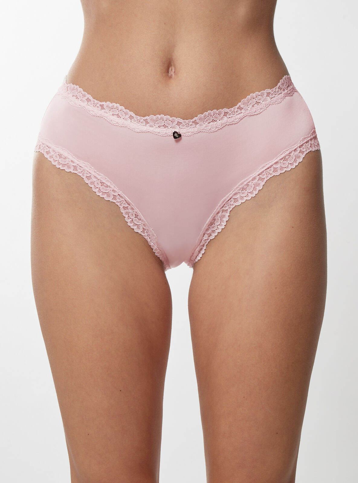 Boux Avenue Elleka microfibre and lace shorts - Powder Pink - 12