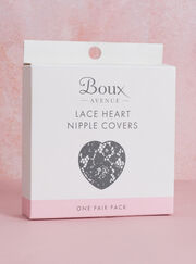 Heart lace nipple covers
