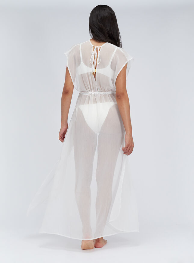 Chiffon maxi kaftan dress