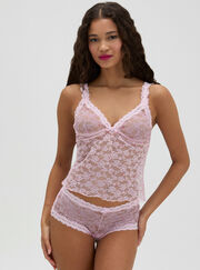 Floral lace short pyjama set