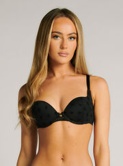 Kyra flock plunge bra