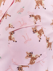 Deer print pyjama shorties in a bag