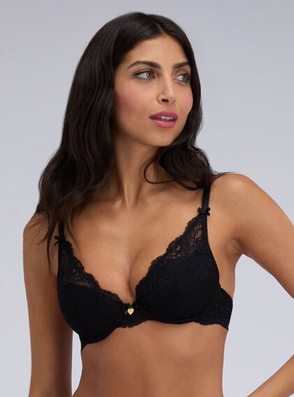 Amber lace plunge bra