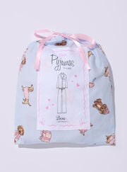 Kids' sausage dog & friends fleece pyjamas in a bag