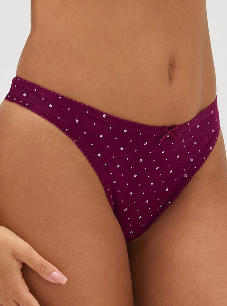 Tilly daisy cotton thong