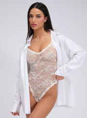 Delphine sheer lace floral body
