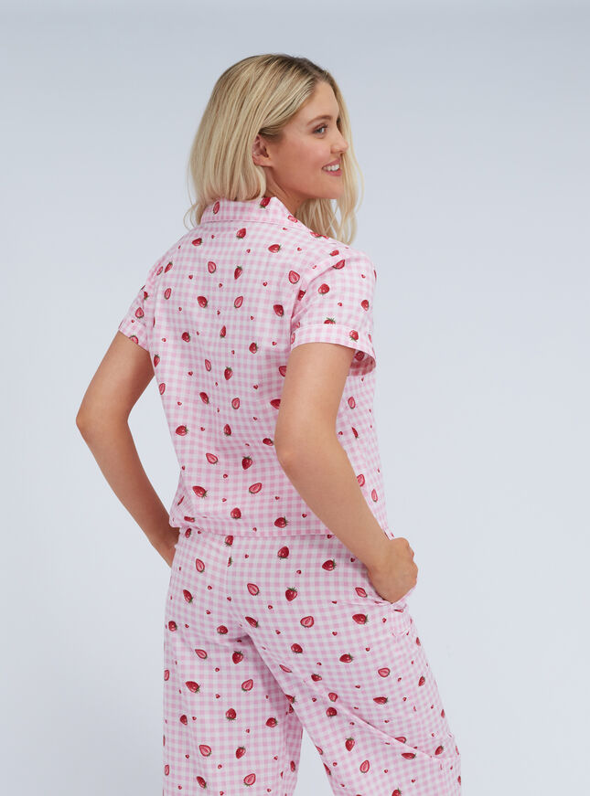 Strawberry cotton pyjama set