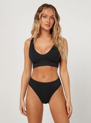 Ribbed seamless lounge thong