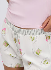 Matcha woven short pyjama set