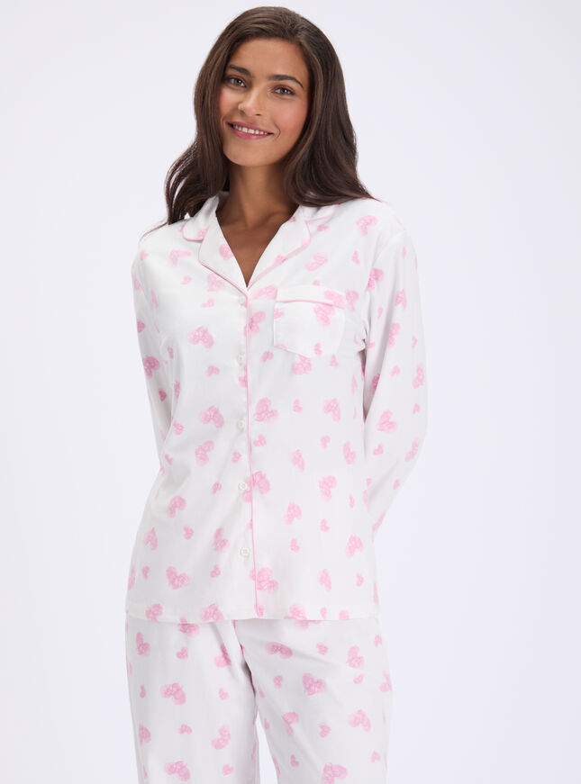 Love clouds fleece pyjamas in a bag