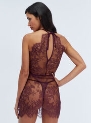 Celeste lace chemise and thong