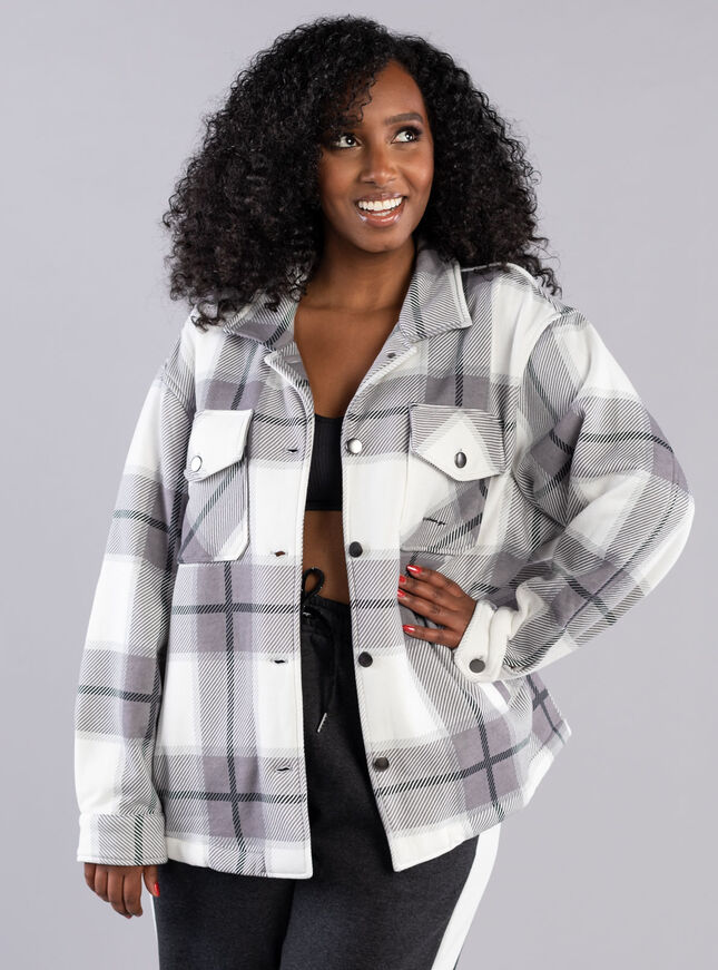 Check fleece shirt