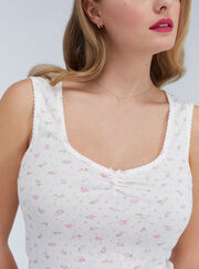 Rosebud pointelle pyjama set