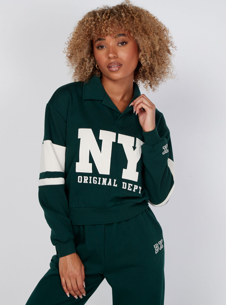Ny Collared Sweat Jumper Boux Avenue