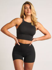 Ribbed seamless tank top