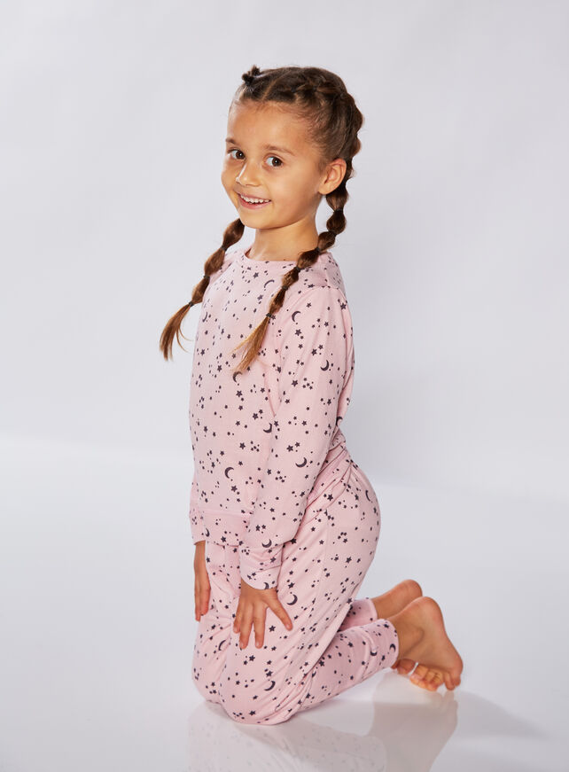 Mini Night sky print twosie pyjamas