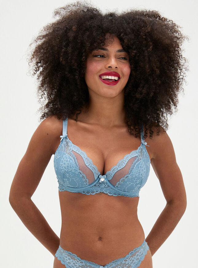 Carlotta lace plunge bra
