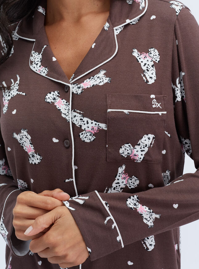 Dalmation modal long pyjama set