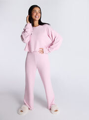 Lettuce edge fleece lounge set