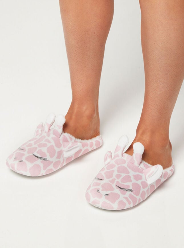 Giraffe mule slippers