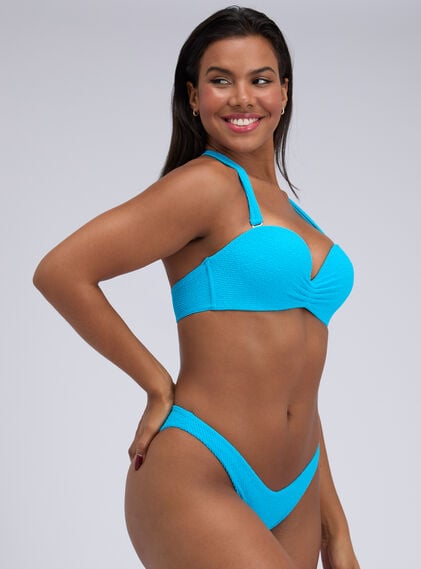 Honolulu strapless crinkle bikini top