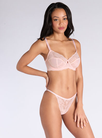 Gracie sheer lace balconette bra