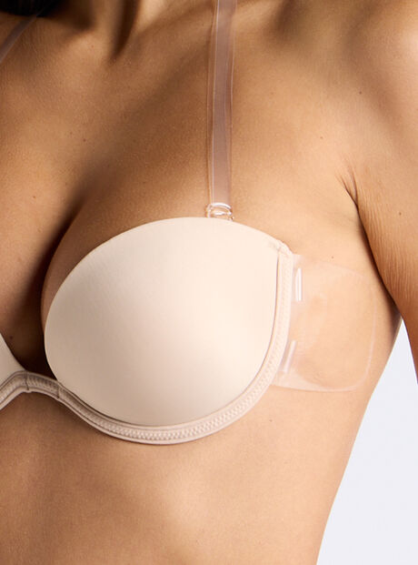 Backless and strapless push up bra