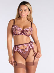 Evelyn embroidered thong