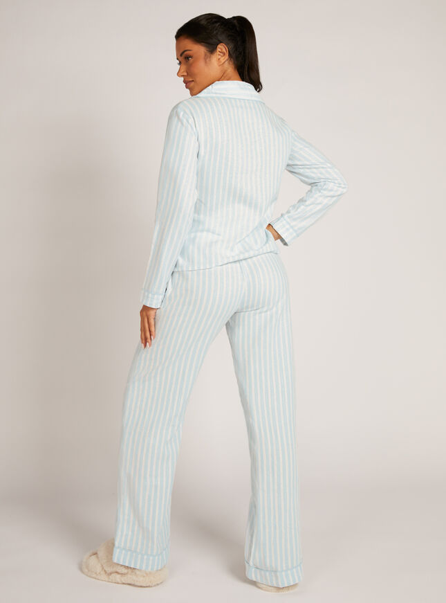 Stripe cotton pyjamas in a bag