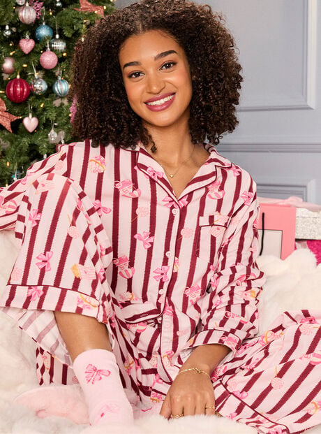 Popcorn club fleece pyjamas in a bag
