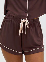 Piping modal short pyjama set