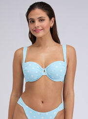Soneva polka dot balconette bikini top