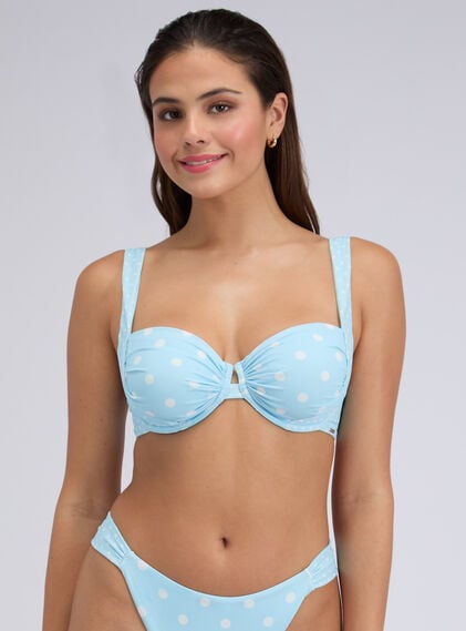 Soneva polka dot balconette bikini top
