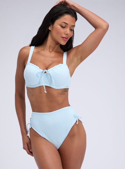 Amalfi crinkle balconette bikini top