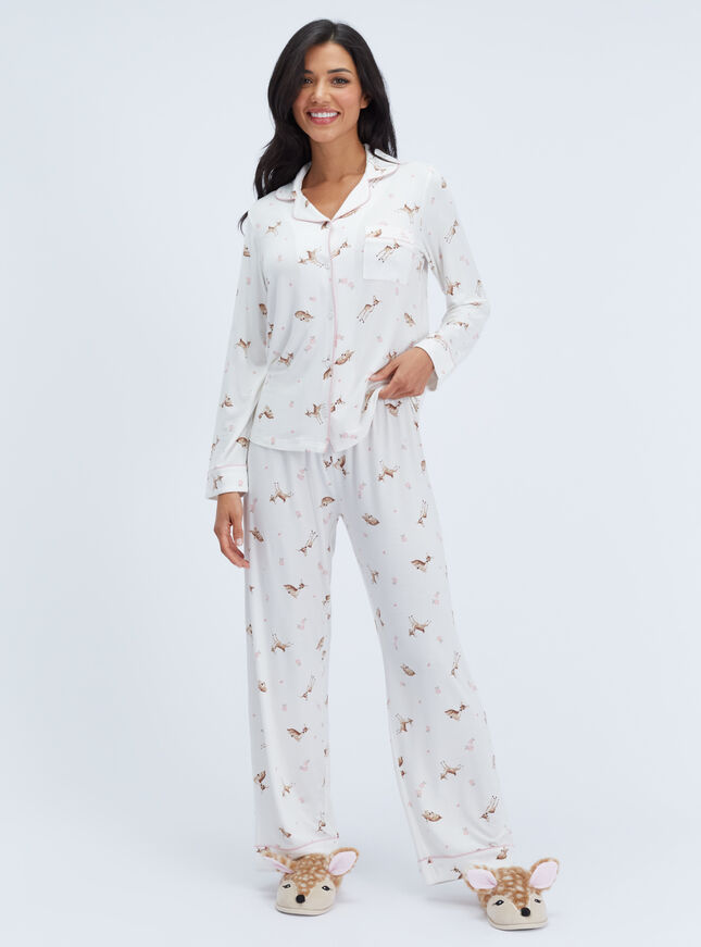 Deer modal long pyjama set