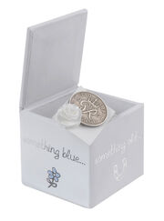 Wedding day Good Luck sixpence