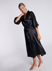 Amelia satin midi robe