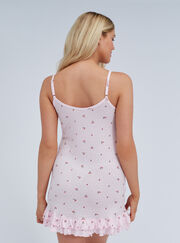 Cherry pointelle nightdress