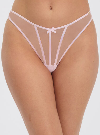 Selene satin thong