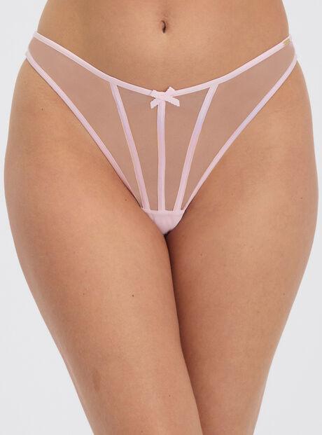 Selene satin thong