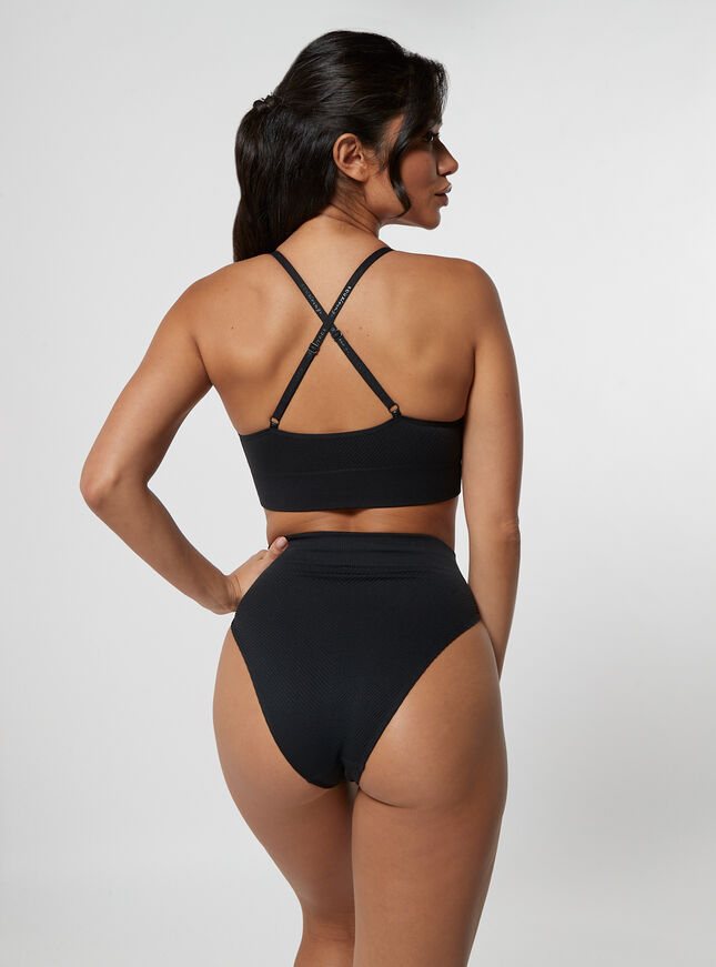 Chevron ribbed seamless briefs