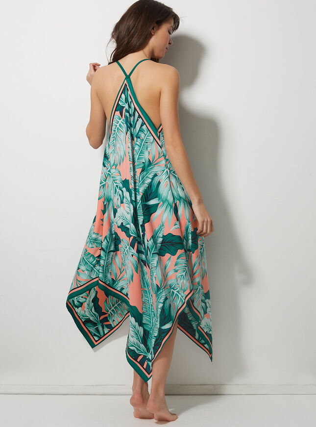 Tropical Print Beach Dress  Multicoloured  Boux Avenue
