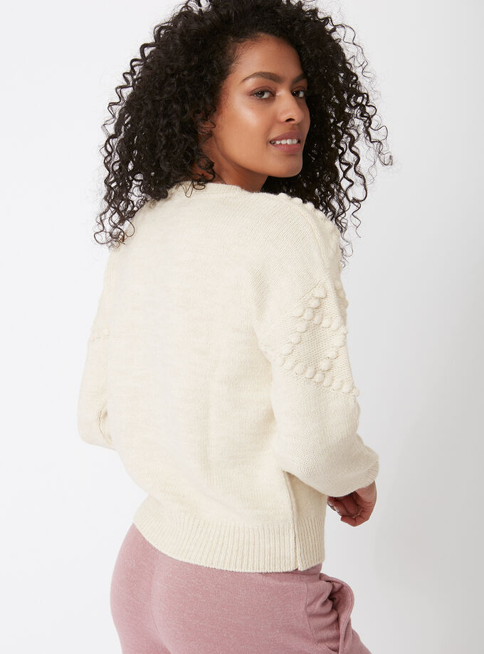 Bobble knit jumper Cream Boux Avenue UK
