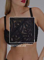 Carmel lace plunge bra